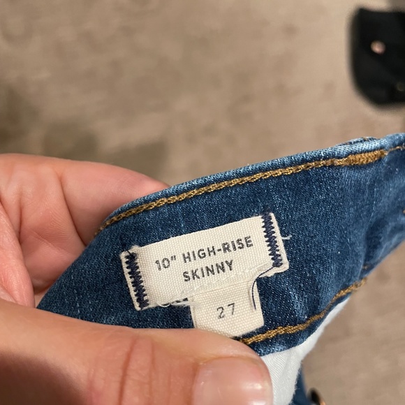 Madewell 10" rise button fly skinny Jeans - Picture 4 of 4